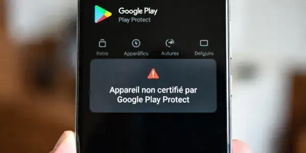 Erreur Android  “Appareil non certifié par Google Play Protect”